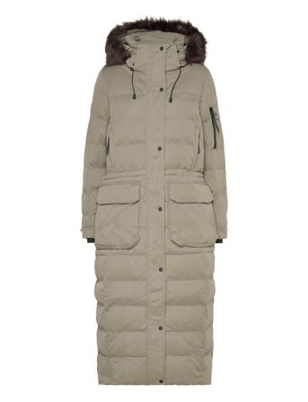 Mf Faux Fur Hooded Parka Khaki Superdry