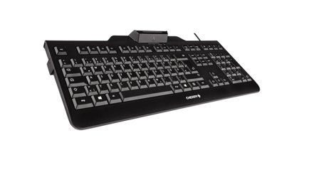 Cherry KC 1000 SC - tastatur - Fransk - svart Inn-enhet