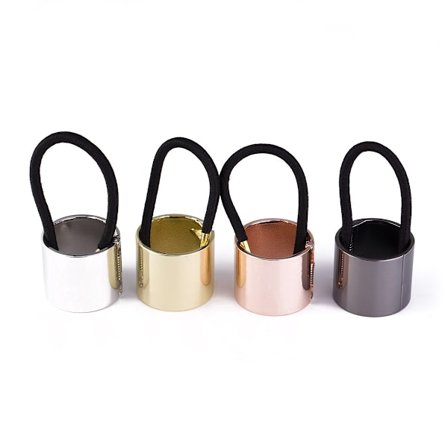 4 st Ponytail Hållare Hårband Hår Manschett Metall Hår Band Rep Huvudbonad Mode Hår Tillbehör Elas