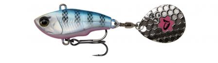 Savage Gear Fat Tail Spin 8cm 24g Sinking Blue Silver Pink