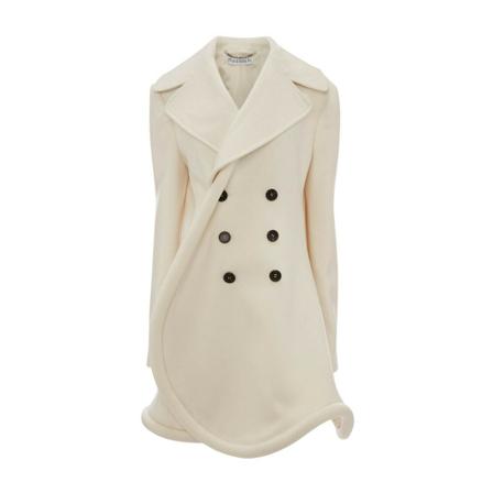 JW Anderson, Double-Breasted Coats Wit, Dames, Maat:L