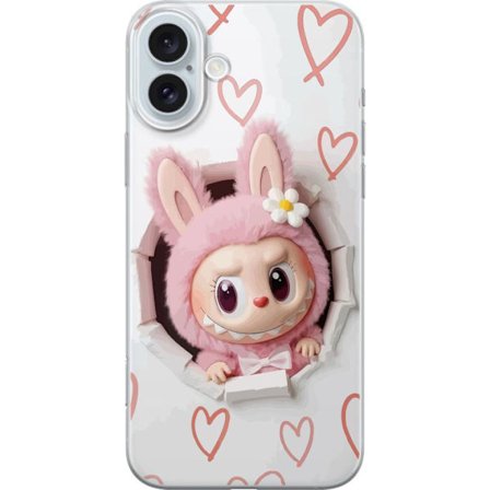 Kompatibelt Mobilskal till Apple Apple iPhone 16 Plus Vinyl monsterfigur kawaii edition samlardocka