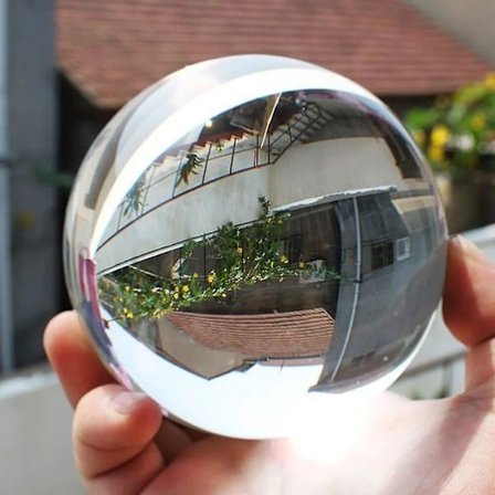 Multicolor 80mm (3,15 tommer) K9 Krystal Solid Ball Glas Kugle Healing Magisk Fotografi Rekvisitter Lensball Feng Shui Hjem Indretning (FMY)