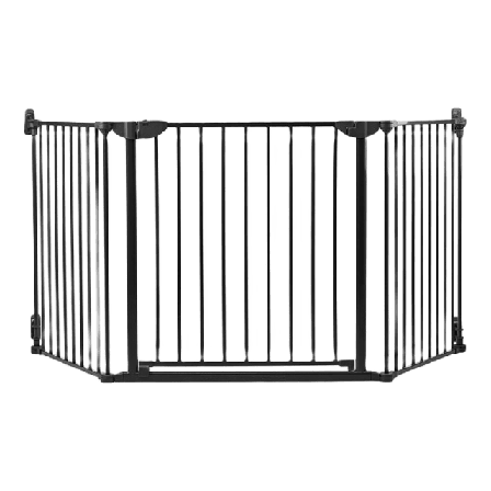 HomeSafety Multigrind Safetygate Charlie Barnsäkerhet Svart 90-210 cm