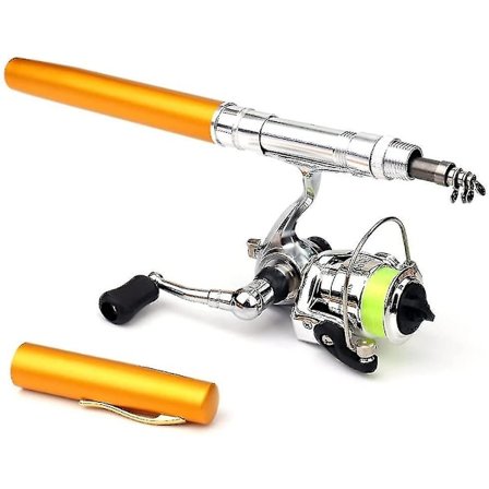 Pen Fishing Rod, 39" Mini Teleskooppikalastussauva ja kela - Plemdea