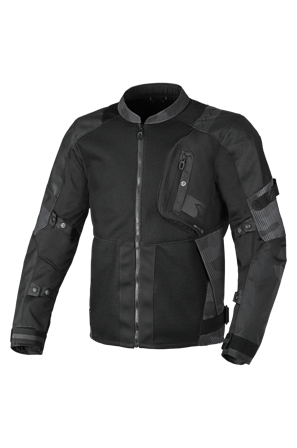 Chaqueta de Moto Macna Raddic Negro/Gris L