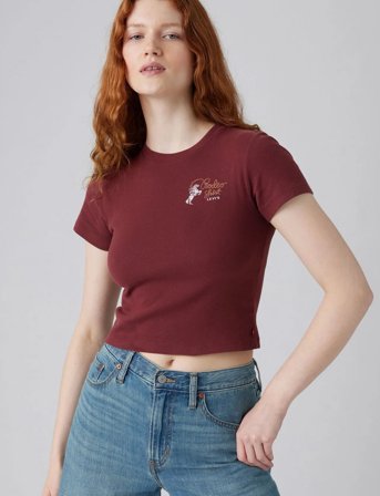 Levi's Gr Essential Sporty Tee Wester - Red - XS