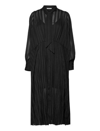 Dorothe Dress 14018 Knelang Kjole Svart Samsøe Samsøe