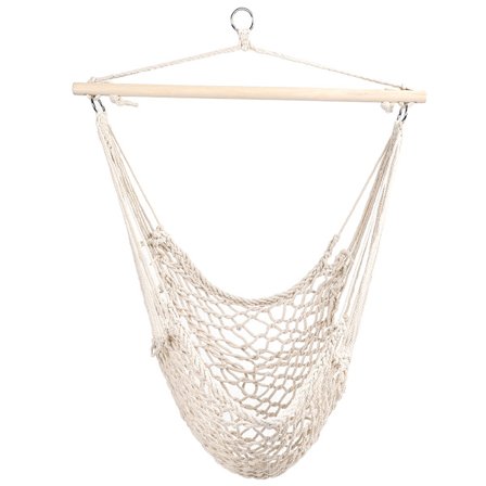 Utomhus Camping Trädgård Vuxen Gunga Hängande Säte Hängmatta Inomhus Rep Stol