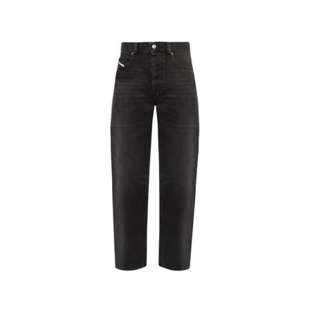 Diesel, Straight Jeans Zwart, Heren, Maat:W29 L32