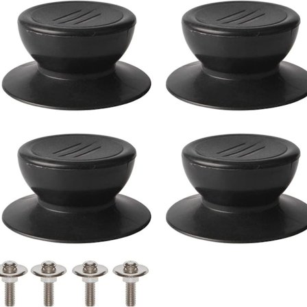 Pakke med 4 lokk knotter, universelle kjøkkenlokk erstatningsknotter, glasslokkhåndtak, glasslokk