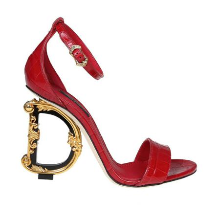 Dolce & Gabbana High Heel Sandalen , Rood , Dames , Maat: 35 EU