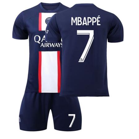 22-23 Paris hemmatröja nr 30 nr 7 Mbappe nr 10 Neymar fotbollströja herr 2223 Paris Home Stadium No. 7 #24