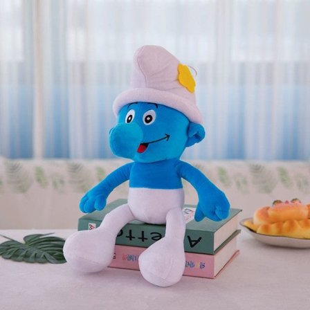 Smurfar Plyschleksaksdocka Barndocka E 45CM E 45CM