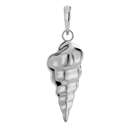 Edblad Twisted Shell Charm Steel Smycken & klockor Dam Grå ONESIZE