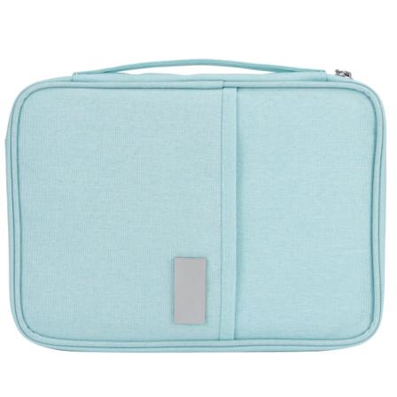 Matkapassipidikepussi Vedenpitävä Pölytiivis Kannettava Kortti Säilytys Lompakko OrganizerBlue L