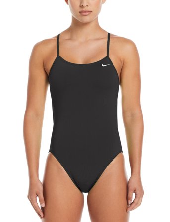 NIKE SWIM Nike Hydrastrong Solid Cutout One Piece - Black - 34