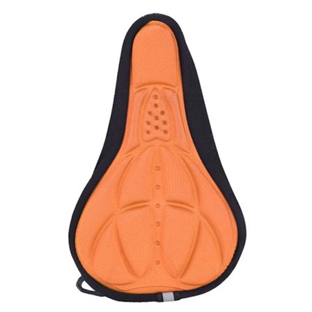 Ultralätt 3D mountainbike landsvägscykel Andas mjuk säte sadelöverdrag (orange)