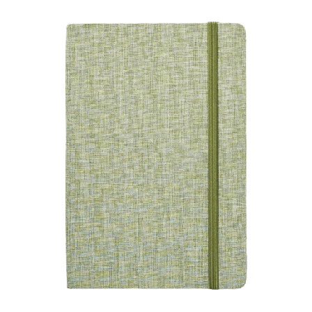 Åhléns Home Linjerad anteckningsbok textil A5 ROMEO Kontor & papper Grön ONESIZE