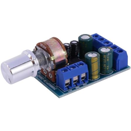 Tda2822 Tda2822M Mini 2.0 Kanals 2 x 1W Stereo Audio Forsterkerkort Dc 5V 12V Bil Volumkontroll Potensiometer Modul