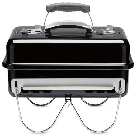 Weber Go-Anywhere Bærbar Brikett-/Kullgrill' - 'Svart