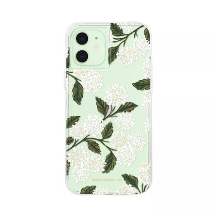 Rifle Paper iPhone 12 Mini White Hydrangea