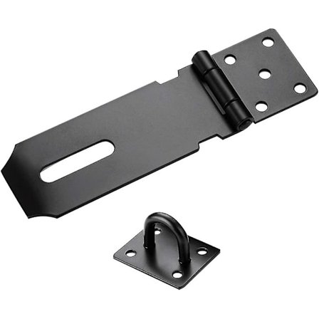 Låsebeslag i rustfrit stål, kraftigt låsebeslag og hæftesæt Dør låsebolt Sikkerheds låsebeslag Låsebeslag hæfte skur spænde Dørspænde Dør låsebeslag 