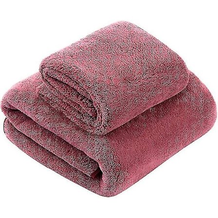 Mikrofiber Badehåndkle Mykt Absorberende Lett