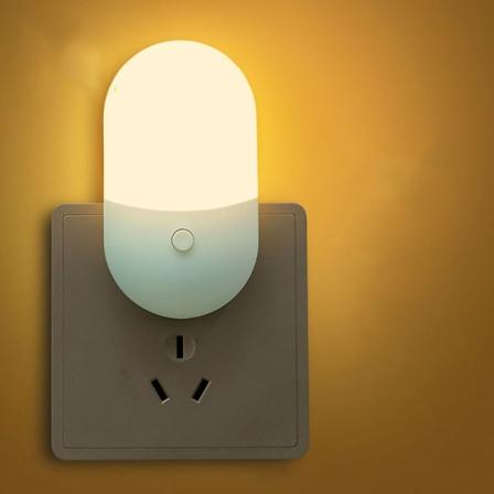 Nattlyspkontakt, LED-nattlampe med nattlys for barn blue