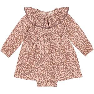 Kids - MarMar Copenhagen Printed Dress Dusty Mauve Leo 92 cm - Dresses - 92 cm - Purple - Mädchen