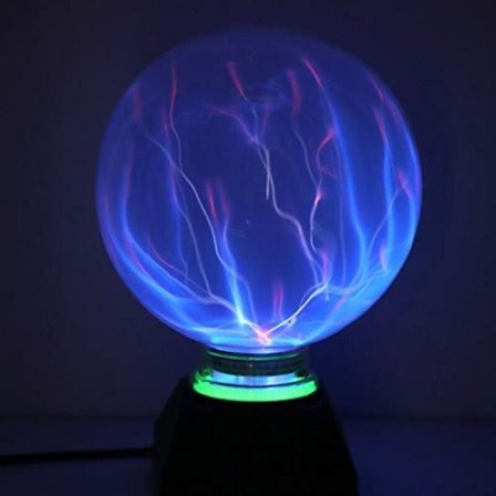 Plasma Ball Lampa Magisk Plasma Lampa 5 Tum Statisk Glob Lampa Blått Ljus Elektrostatisk Touch{yh}