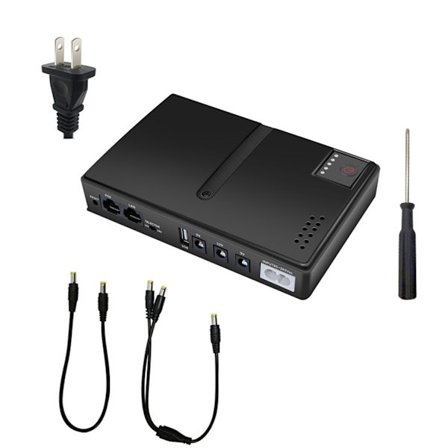 Bærbar UPS Mini Uafbrydelig Strøm 5V 9V 12V Hjem Bærbar Router Wifi