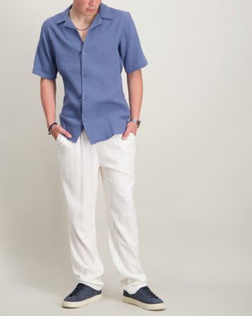 LMTD NLNFINEN REG PANT Vit Byxor Kille - Kids Brand Store