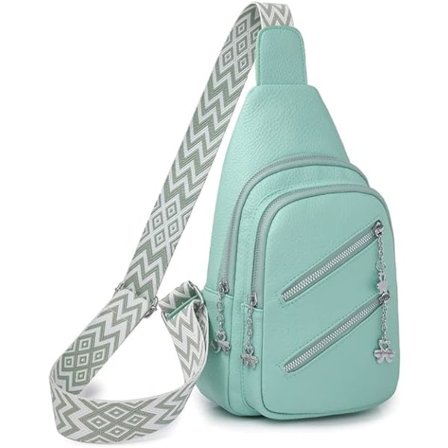Rintalaukku naisille, Crossbody vyölaukut PU-nahkaa Crossbody-laukut Rintalaukku Useita lokeroita Vyölaukku Lompakko säädettävällä hihnalla 30cm
