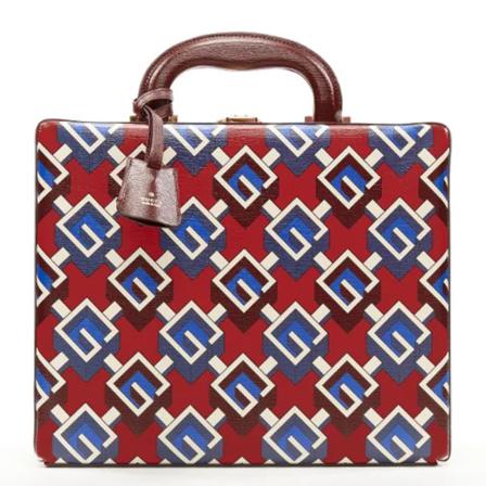 Gucci Vintage, Pre-owned Handbag Rood, Dames, Maat:ONE Size,Canvas,print