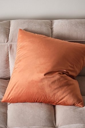 Jotex - Kissenhülle 50x50cm Rostorange - SAVANNAH - Kaufe Dekokissen und Kissenbezüge bei Jotex