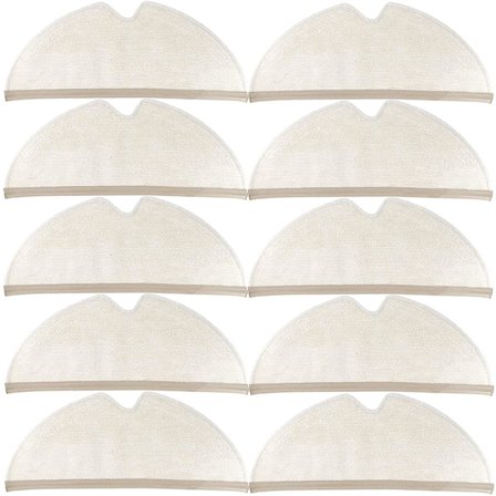 10 kpl moppiliinoja Xiaomi Roborock S5 S50 S51 S55 S6 MAXV S5 MAX Valkoinen