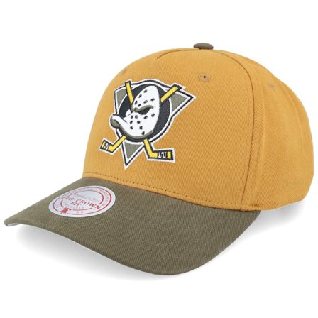 Mitchell & Ness - Beis adjustable Gorra - Hatstore Exclusive x Anaheim Ducks Sign. Pro Crown-c. Tan/Brown A-frame Adjustable @ Hatstore