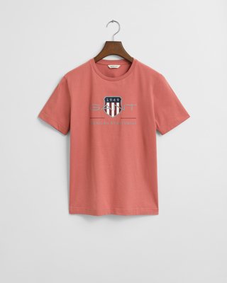 GANT - Teens archive shield t-skjorte faded brick