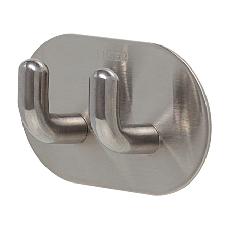 Tiger Dobbelkrok Rondo Selvklebende Mattbørstet Stål