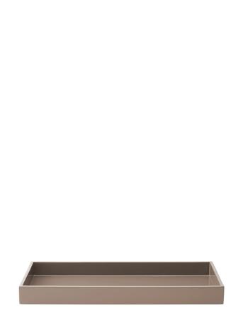 Lux Lacquer Tray Home Tableware Decorative Platters & Bowls Trays Grå Mojoo