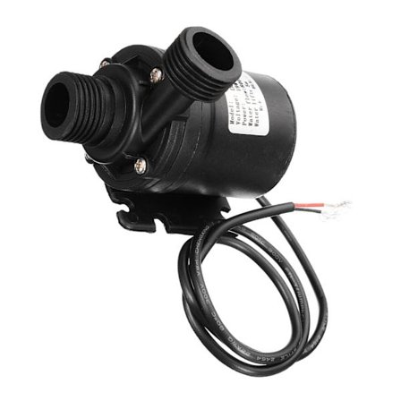 Støjsvag DC12V 24V børsteløs motor nedsænkbar pumpe 13L/min løftehøjde 5,5M bruseforstærkerpumpe vandtætte stik