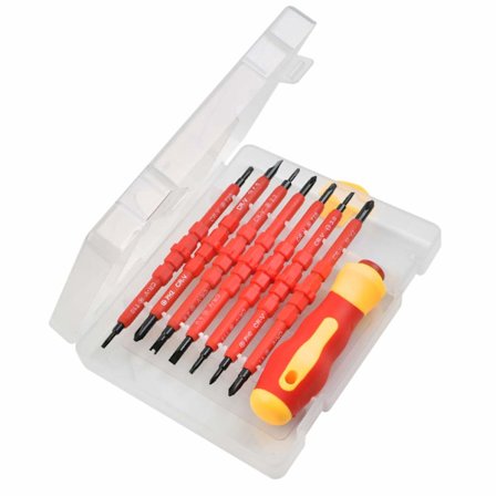 Erityisesti eristetty ruuvimeisselisetti, kromivanadiini teräksestä