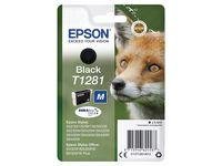 Epson T1281 - M-størrelse - svart - original - blekkpatron