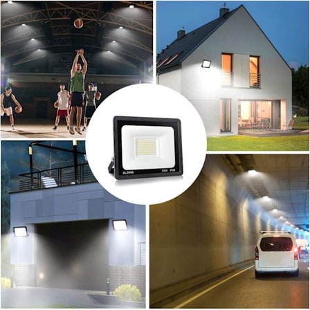 *Utendørs LED-flomlys 50W 4000LM Utendørs LED-spotlight 6500K Coo*