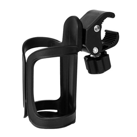 Polkupyörän pulloteline, musta pyörän juomateline 360 astetta kääntyvä; Sopii polkupyörään/MTB:hen, lastenvaunuihin ja pyörätuoliin (LGL)