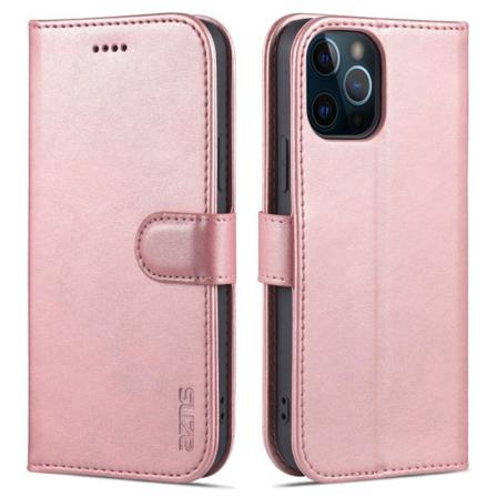 Azns Iphone 13 Fodral Läder Roséguld Rosa Guld