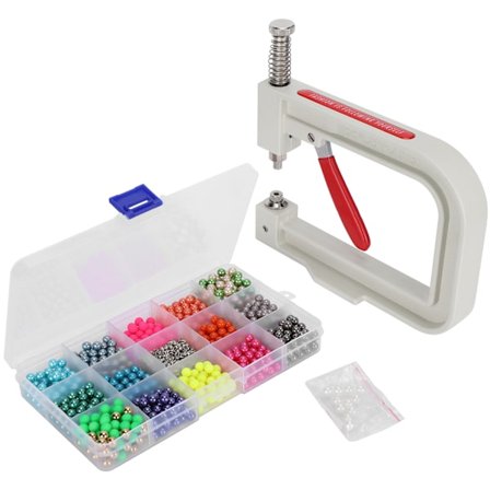 Helmen asetuskone käsintehdyt helmet niitit napit DIY koristetarvikkeet 6mm