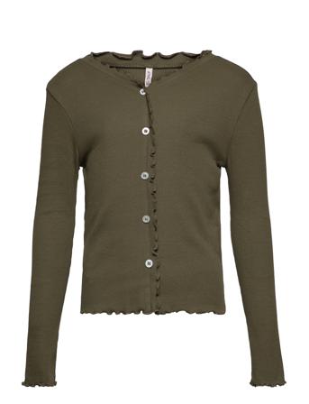 Koglaila L/S Button Top Jrs T-shirts Long-sleeved T-shirts Vihreä Kids Only