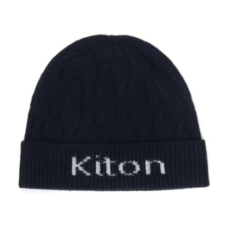 Kiton Beanie , Zwart , Heren , Maat: ONE Size Hoeden